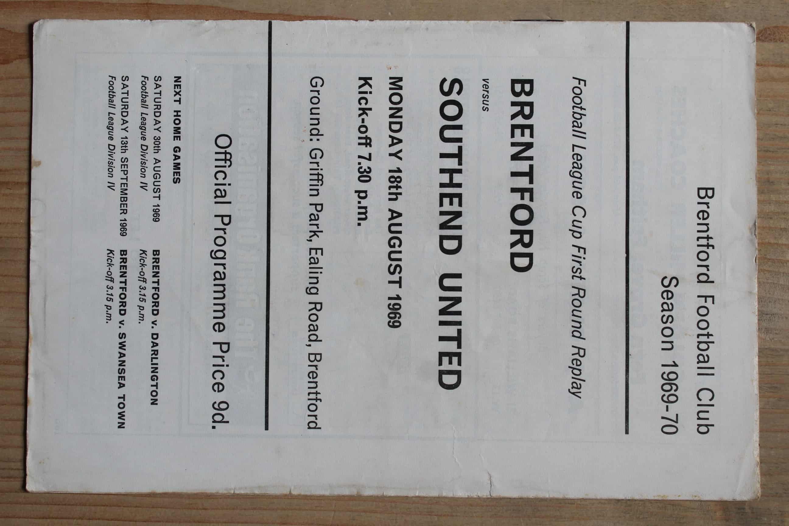 Brentford FC v Southend United FC